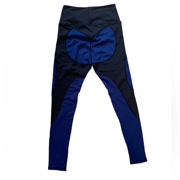 Navy Blue/Black Performance Leggings - Picture 4 of 8